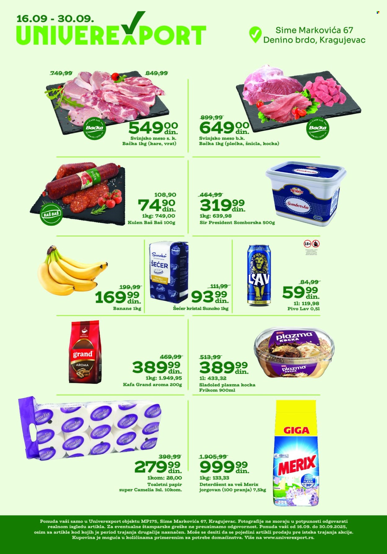 Univerexport katalog - 16.09.2025 - 30.09.2025. Stranica 1