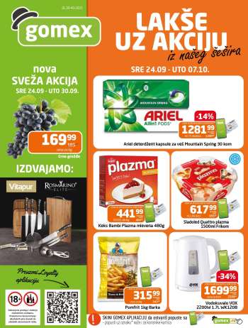 Gomex katalog - 24.09.2025 - 07.10.2025.