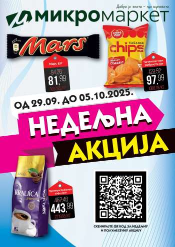 Mikromarket katalog - 29.09.2025 - 05.10.2025.