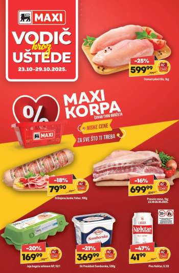 Maxi katalog - 23.10.2025 - 29.10.2025.