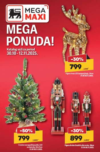 Mega Maxi katalog - 30.10.2025 - 12.11.2025.