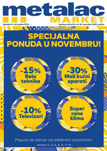 Metalac Market katalog - 01.11.2025 - 30.11.2025.