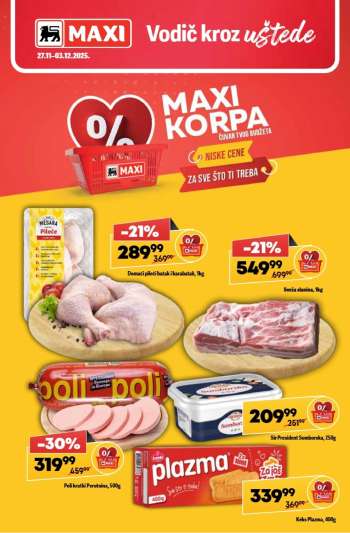 Maxi katalog - 27.11.2025 - 03.12.2025.