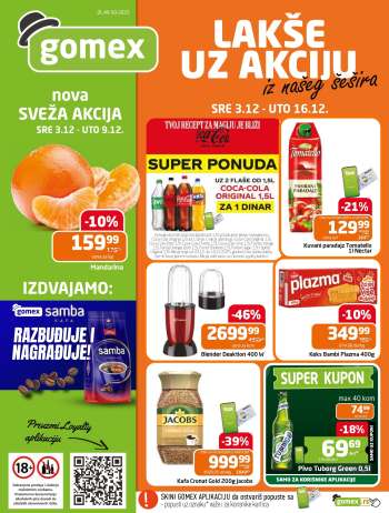 Gomex katalog - 03.12.2025 - 16.12.2025.