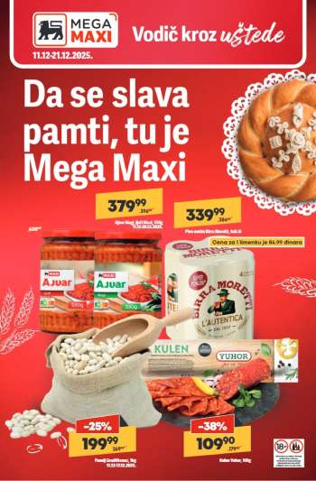 Mega Maxi katalog - 11.12.2025 - 21.12.2025.