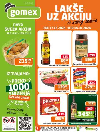 Gomex katalog - 17.12.2025 - 06.01.2026.