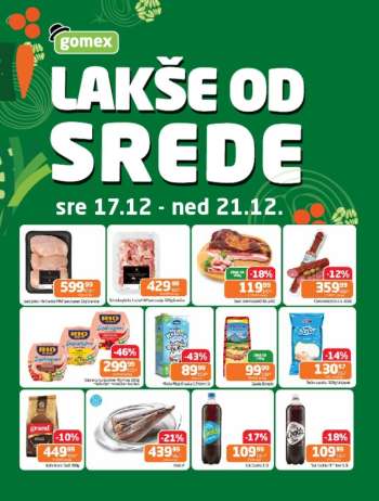Gomex katalog - 17.12.2025 - 21.12.2025.