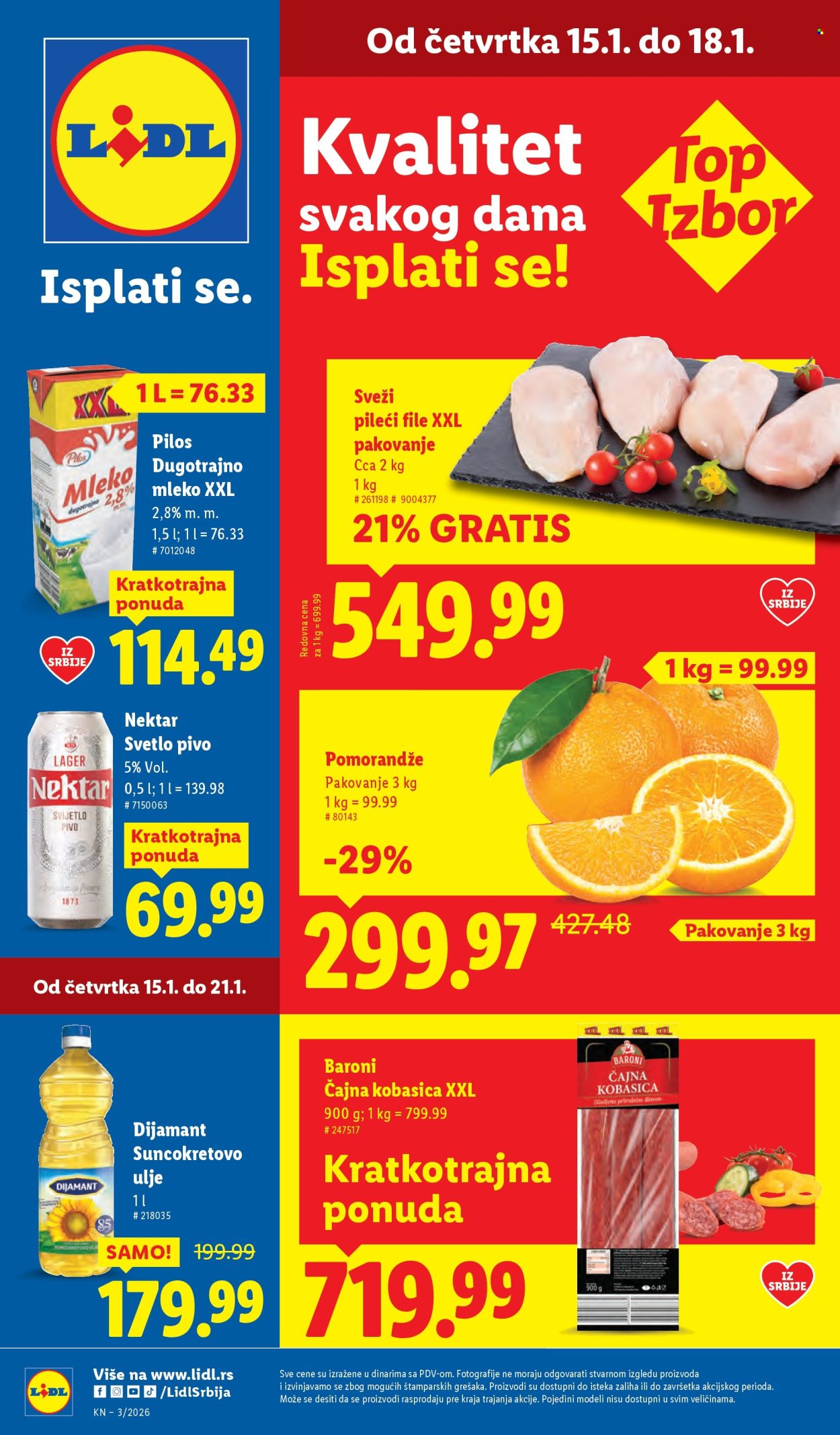 Lidl katalog - 15.01.2026 - 21.01.2026. Stranica 1