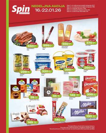Spin Market katalog - 16.01.2026 - 22.01.2026.