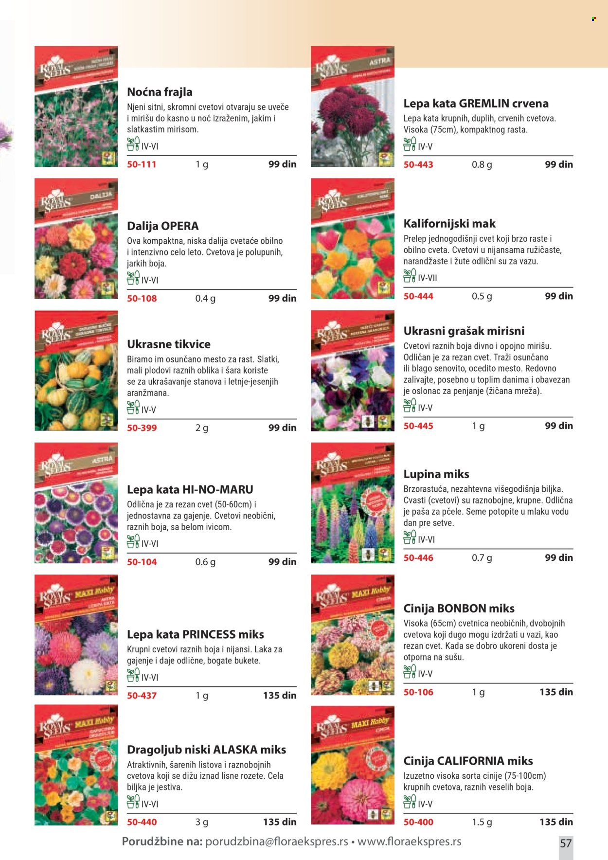 Flora Ekspres katalog. Stranica 57