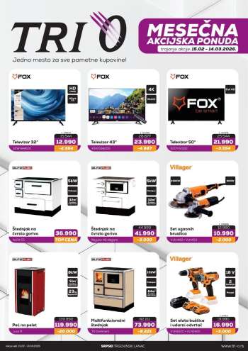 Tri O katalog - 15.02.2026 - 14.03.2026.