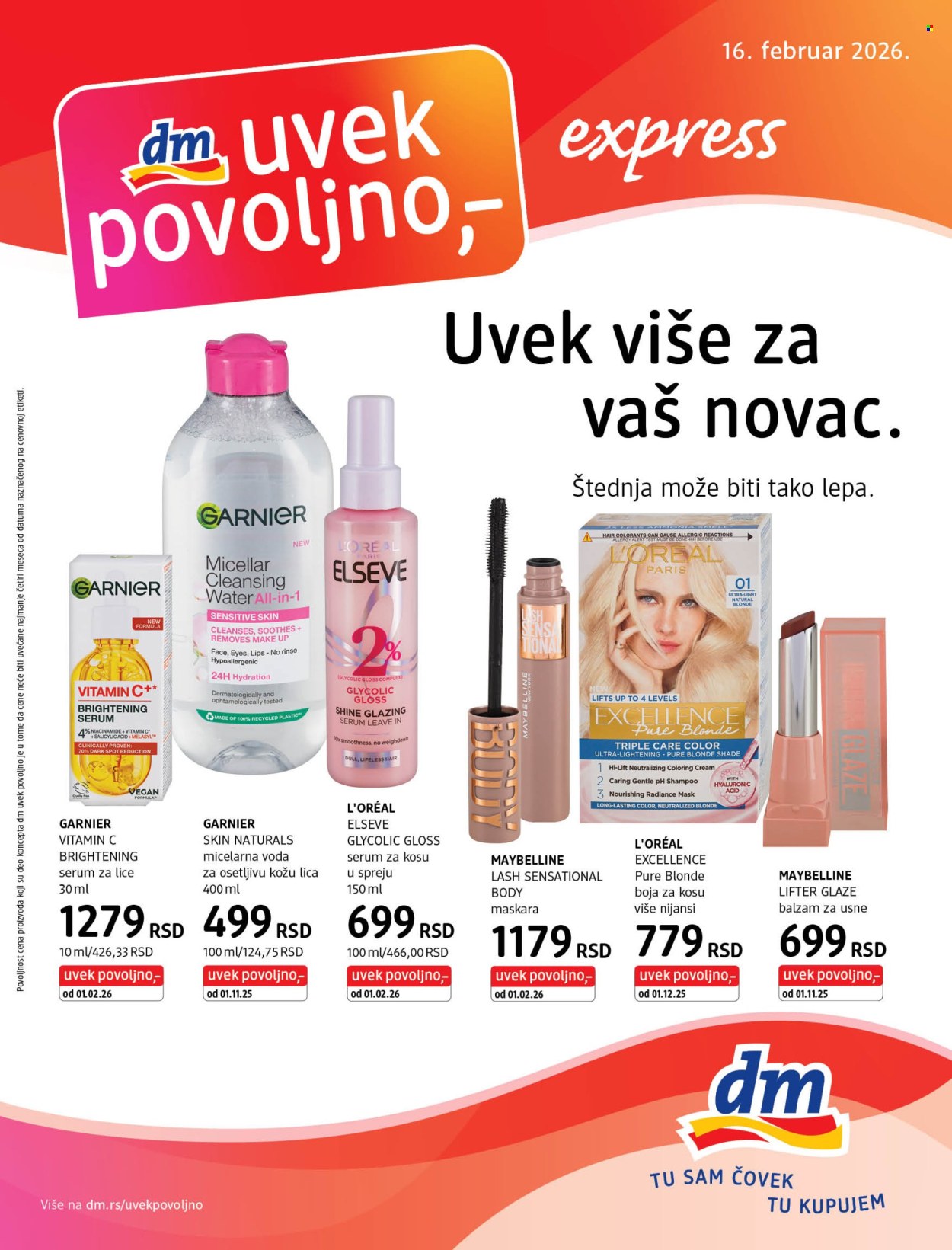 dm drogerie katalog - 16.02.2026 - 16.02.2026. Stranica 1