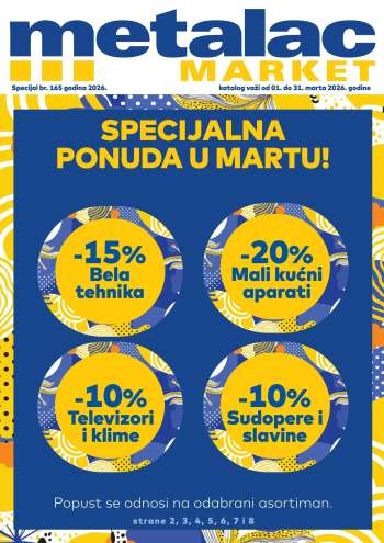 Metalac Market katalog - 01.03.2026 - 31.03.2026.