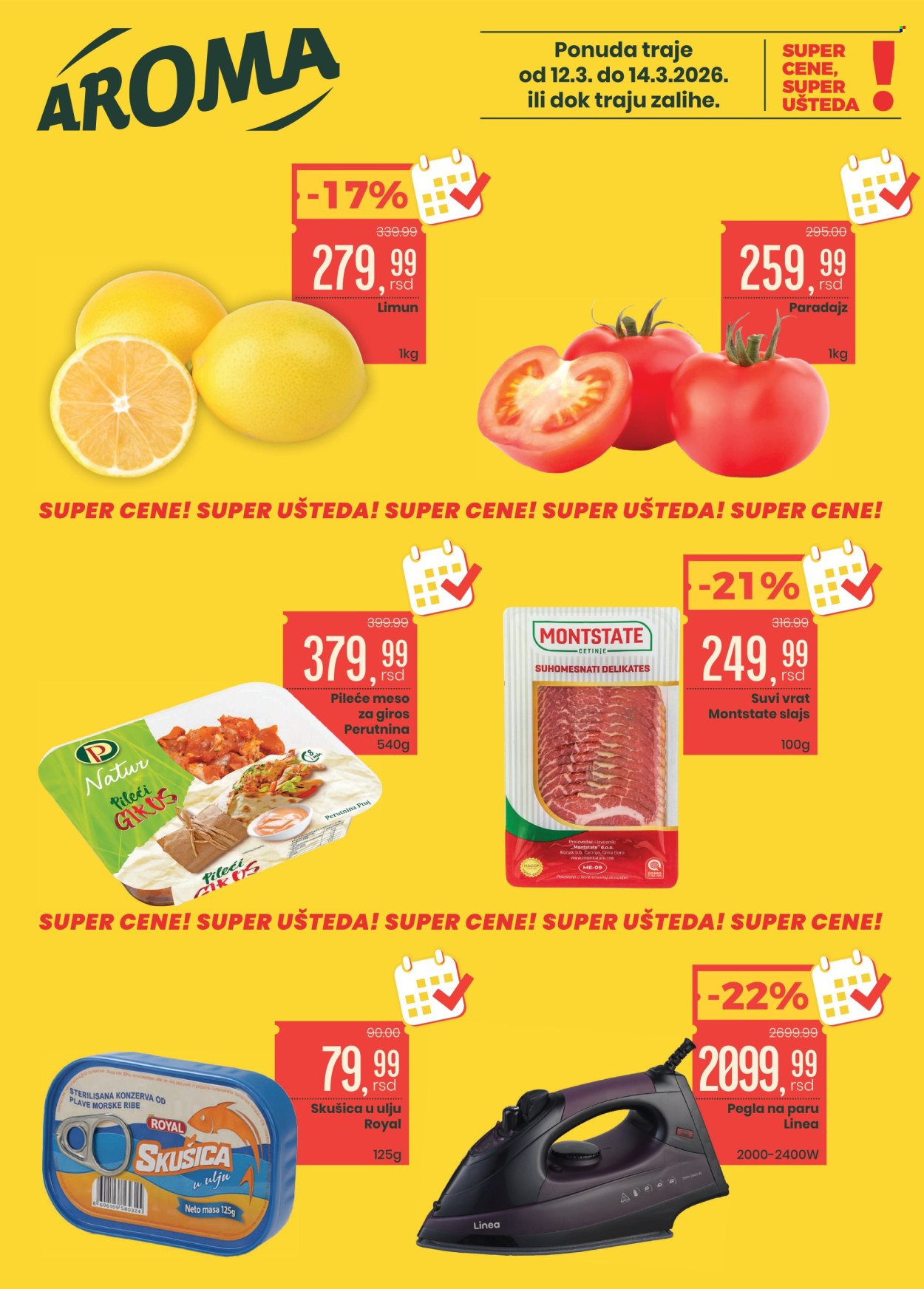 Aroma Market katalog - 12.03.2026 - 14.03.2026. Stranica 1