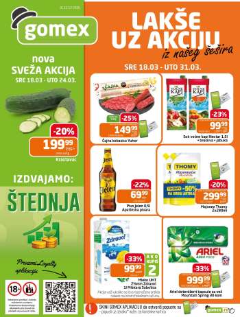 Gomex katalog - 18.03.2026 - 31.03.2026.