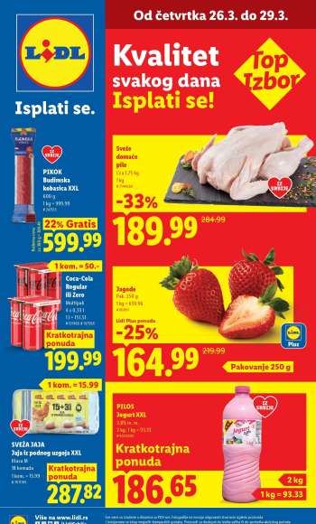 Lidl katalog - 26.03.2026 - 01.04.2026.
