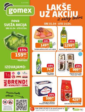 Gomex katalog - 01.04.2026 - 14.04.2026.