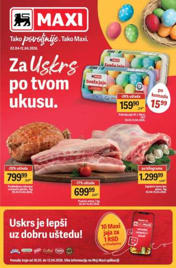 Maxi katalog - 02.04.2026 - 12.04.2026.