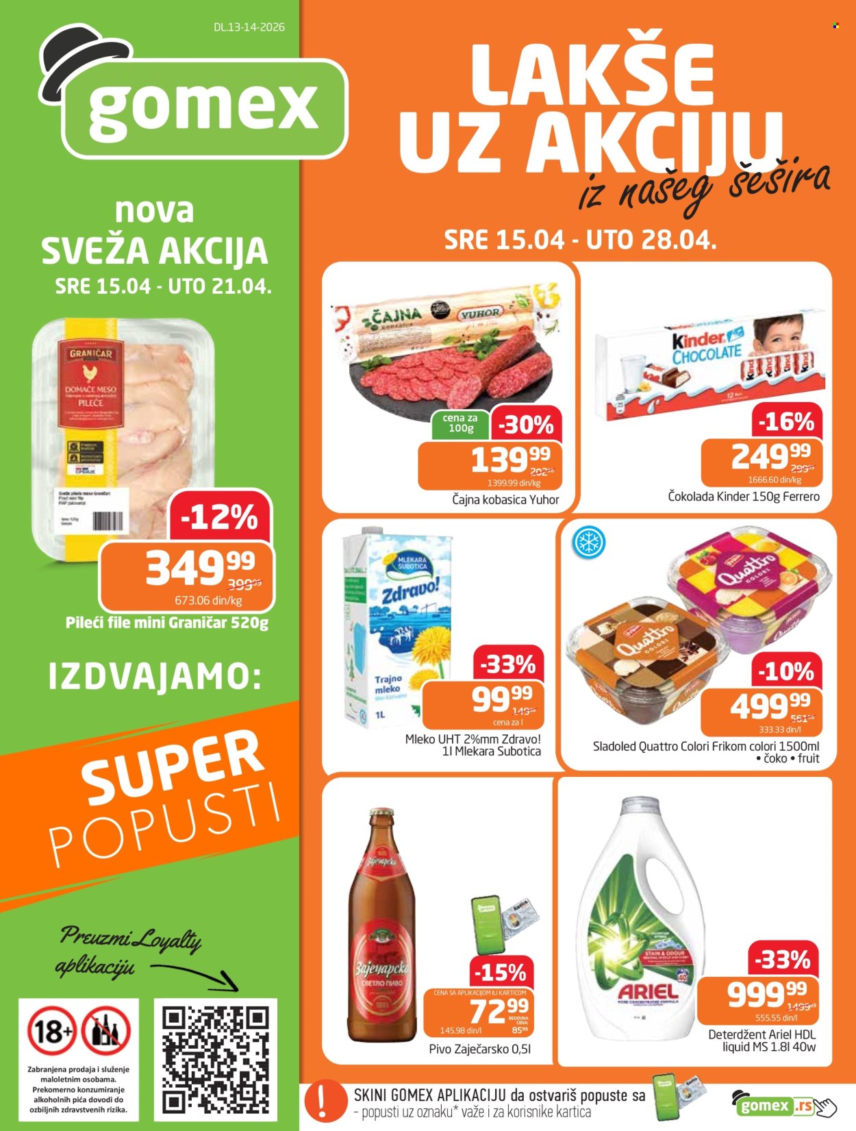 Gomex katalog - 15.04.2026 - 28.04.2026. Stranica 1