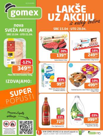 Gomex katalog - 15.04.2026 - 28.04.2026.