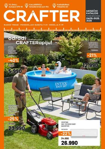Crafter katalog - 04.05.2026 - 31.05.2026.