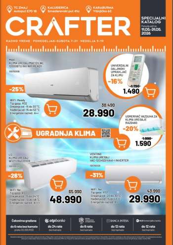 Crafter katalog - 11.05.2026 - 31.05.2026.