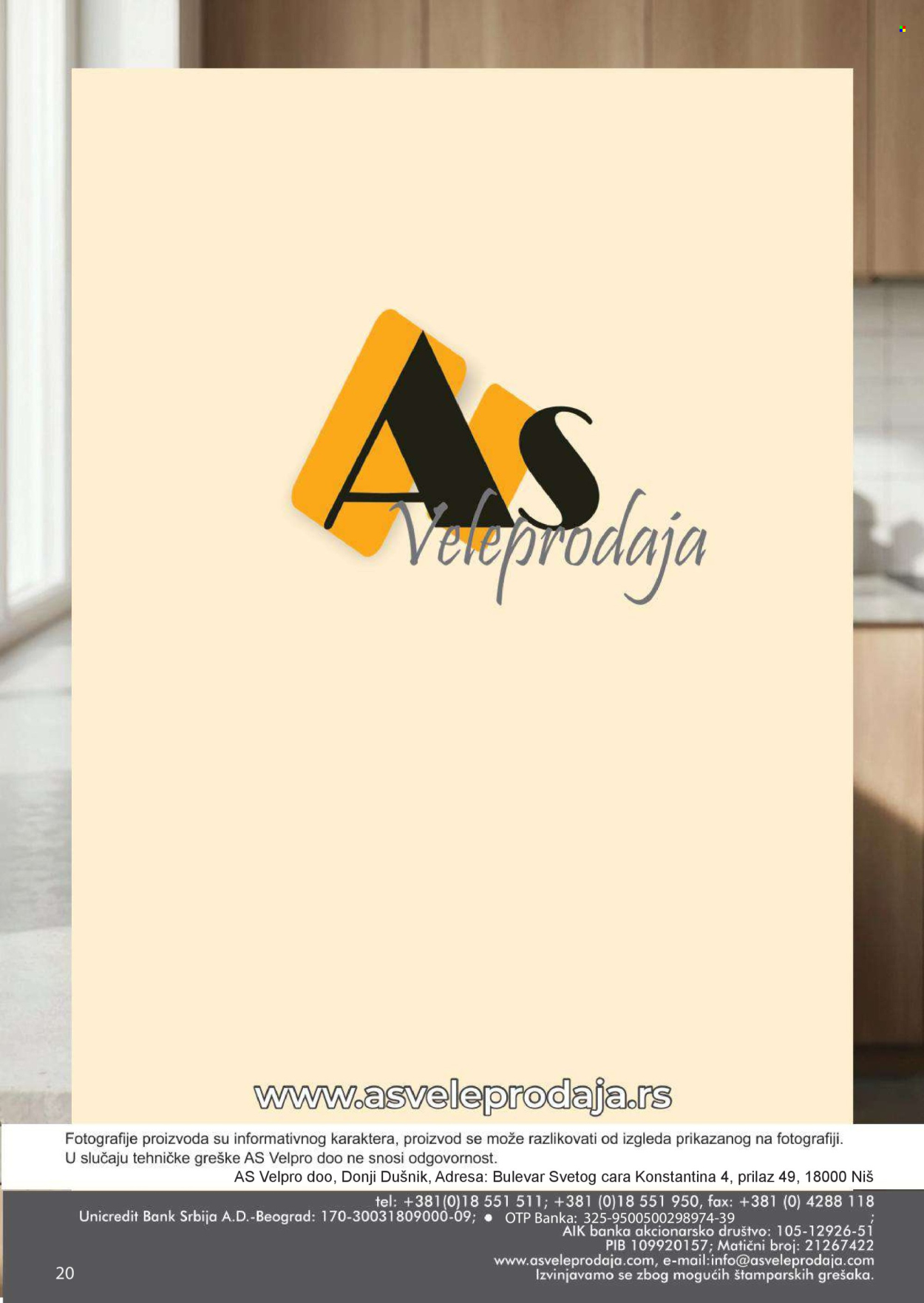 AS Veleprodaja katalog - 01.06.2026 - 30.06.2026. Stranica 20