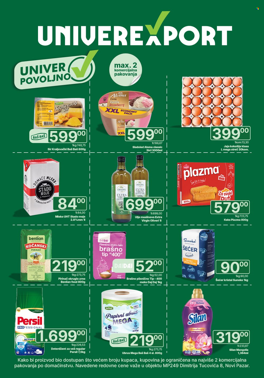Univerexport katalog. Stranica 1