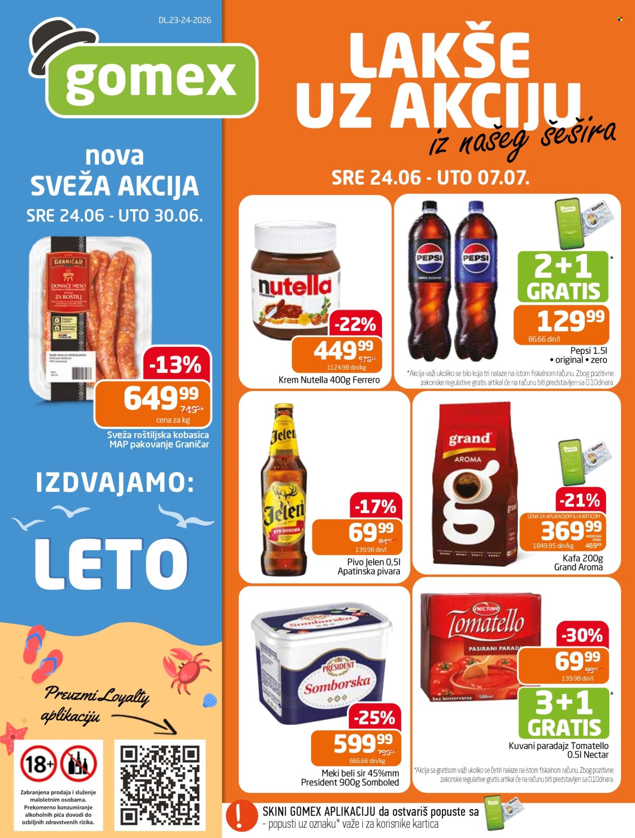 Gomex katalog - 24.06.2026 - 07.07.2026. Stranica 1