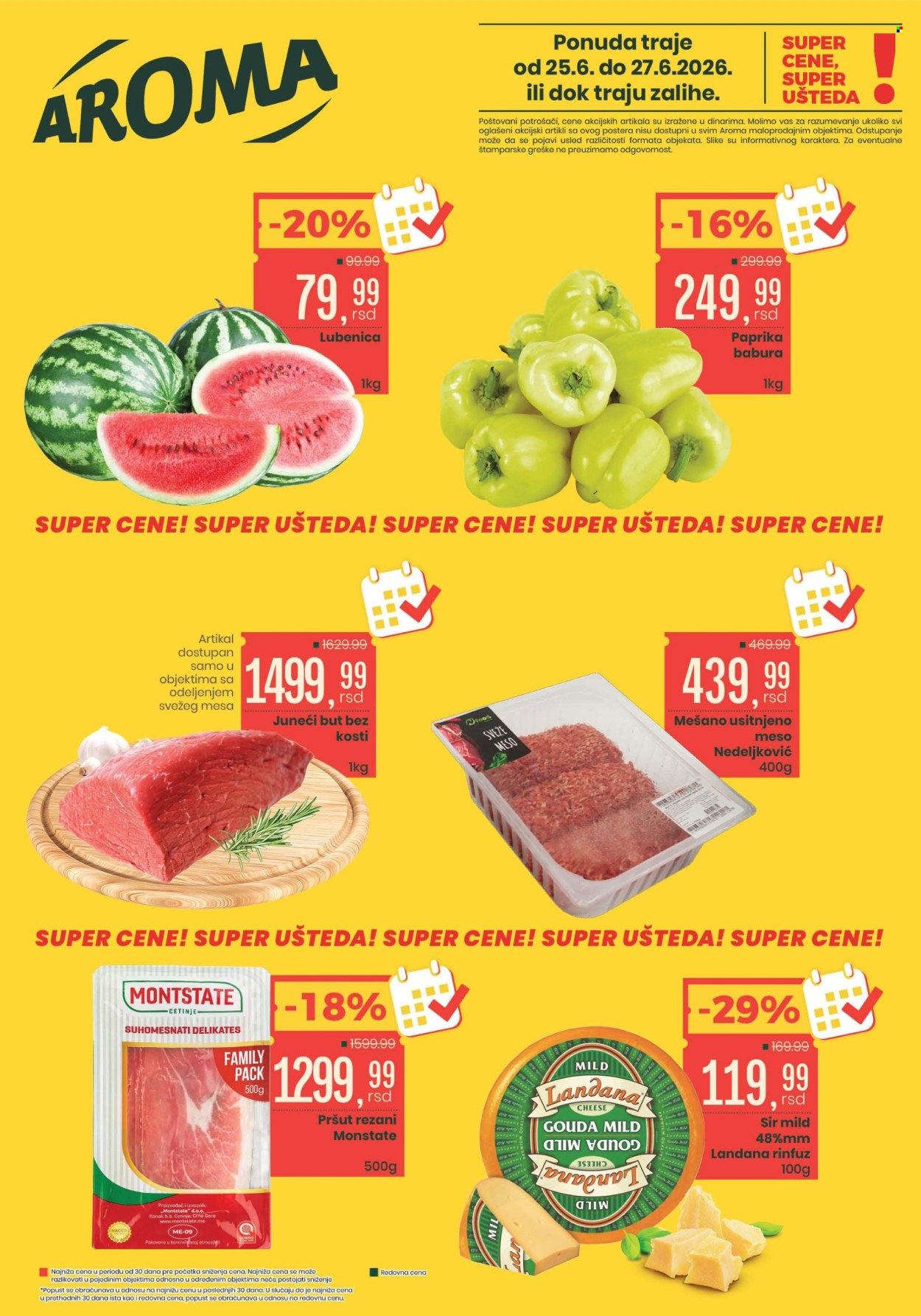 Aroma Market katalog - 25.06.2026 - 27.06.2026. Stranica 1