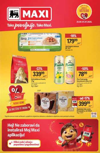 Maxi katalog - 25.06.2026 - 01.07.2026.
