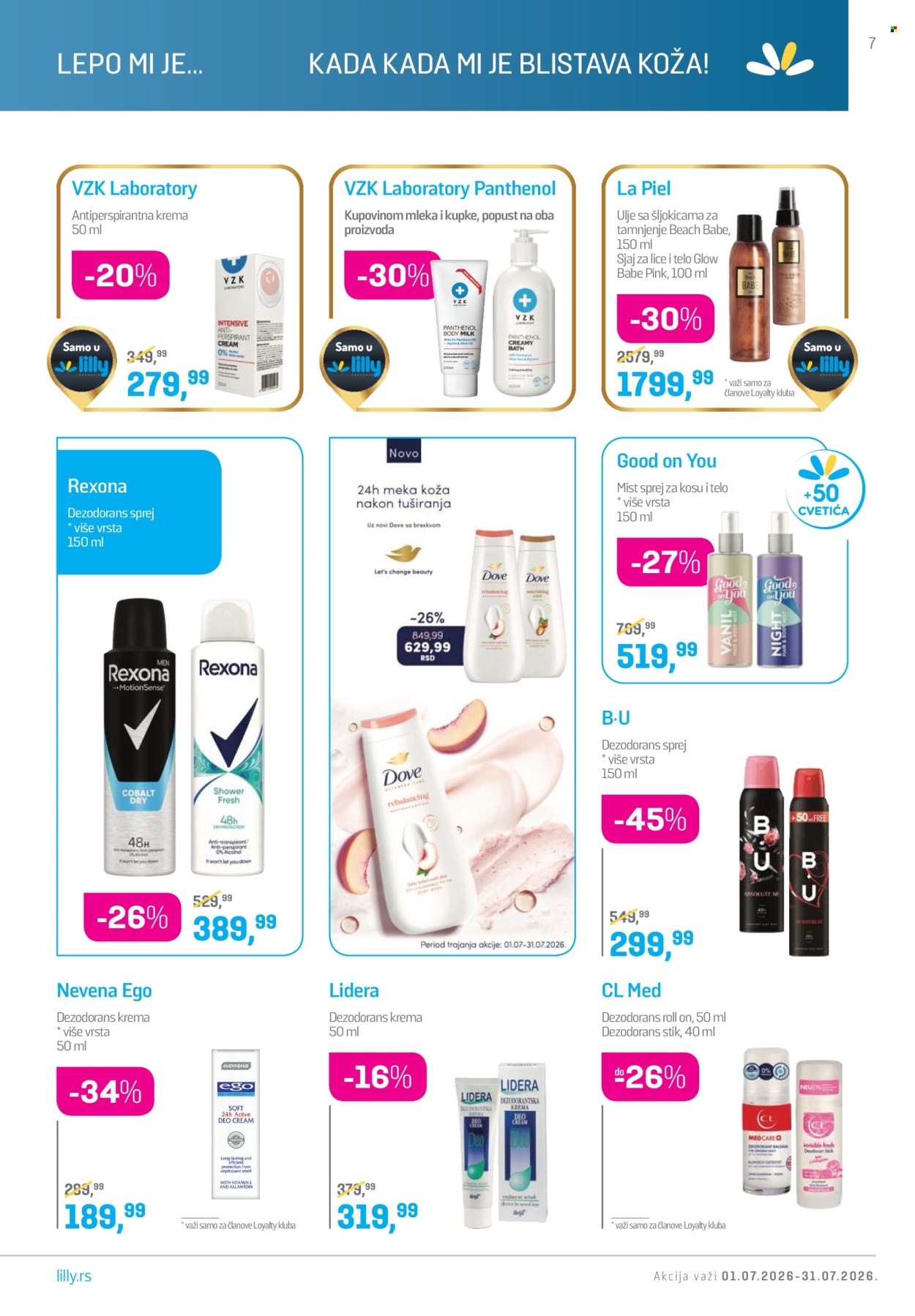 Lilly Drogerie katalog - 01.07.2026 - 31.07.2026. Stranica 7
