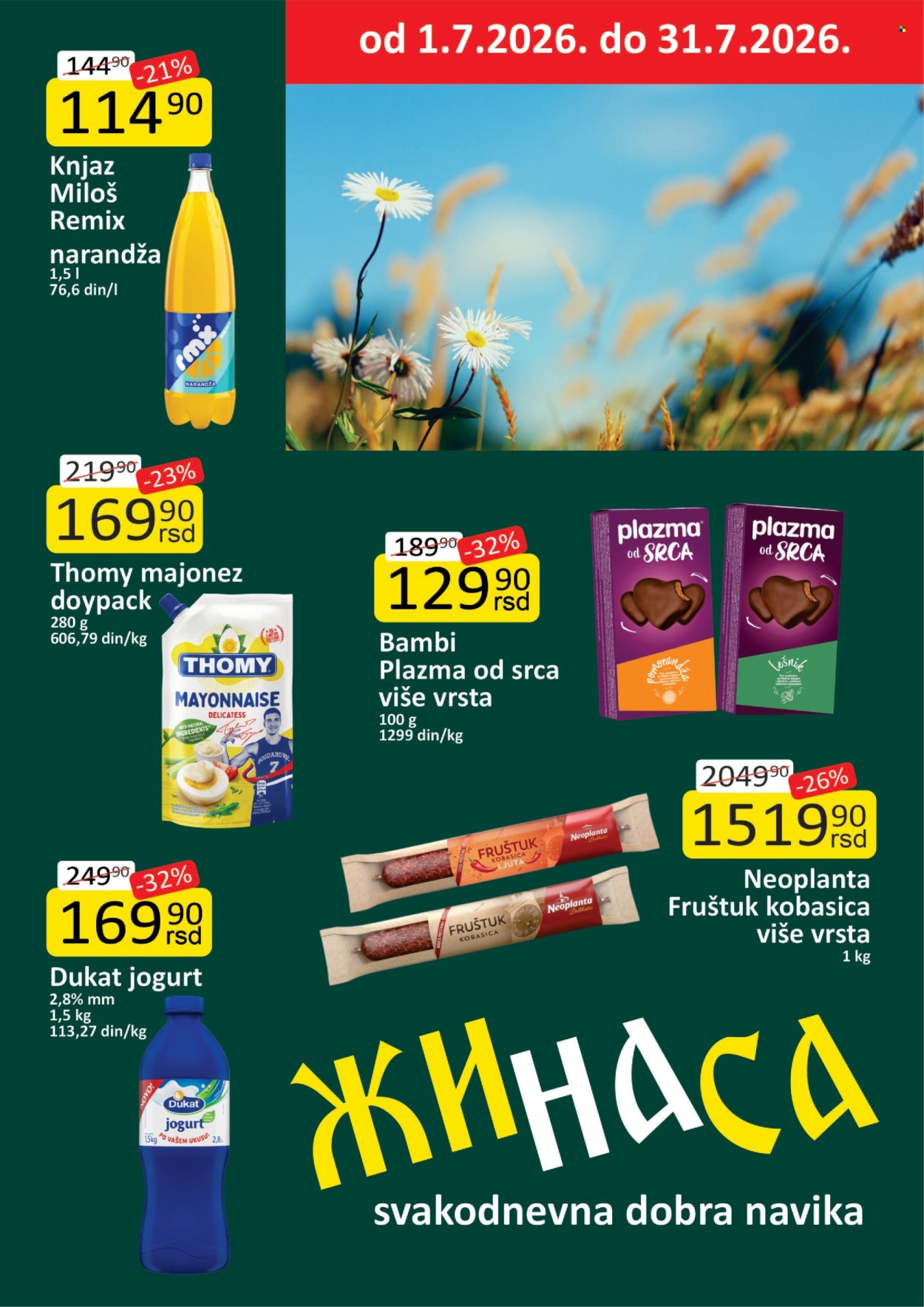 ŽINASA katalog - 01.07.2026 - 31.07.2026. Stranica 1