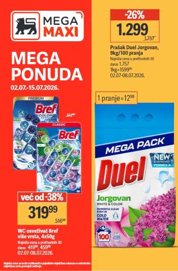 Mega Maxi katalog - 02.07.2026 - 15.07.2026.