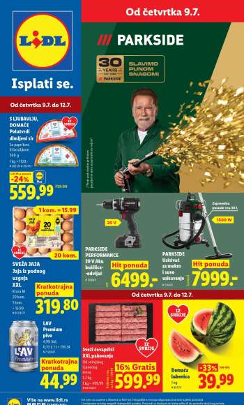 Lidl katalog - 09.07.2026 - 15.07.2026.