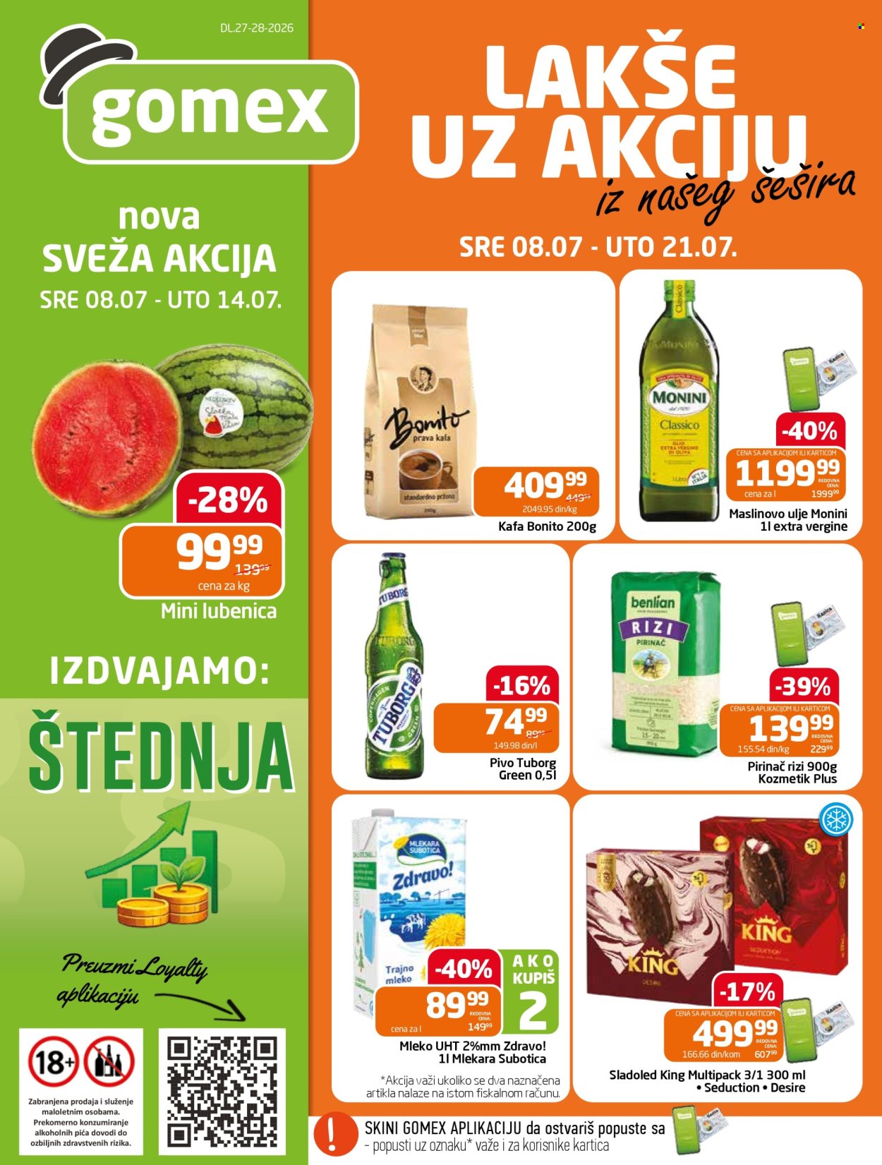 Gomex katalog - 08.07.2026 - 21.07.2026. Stranica 1