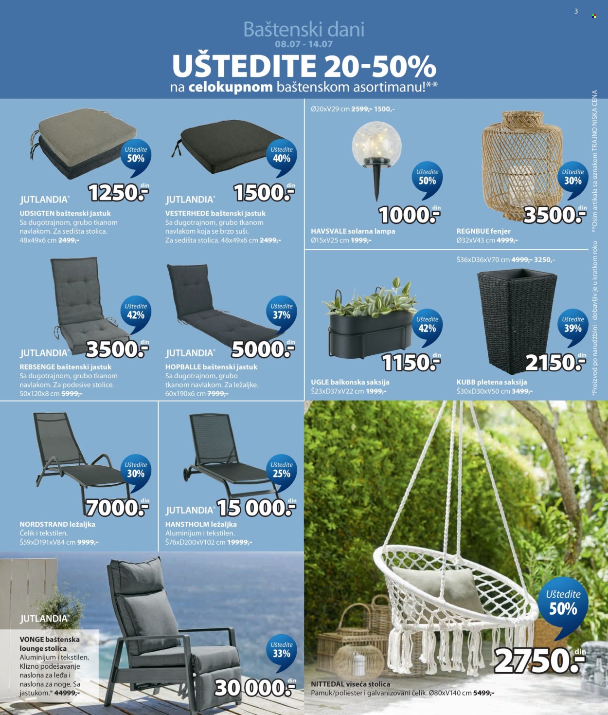 JYSK katalog - 08.07.2026 - 21.07.2026. Stranica 3