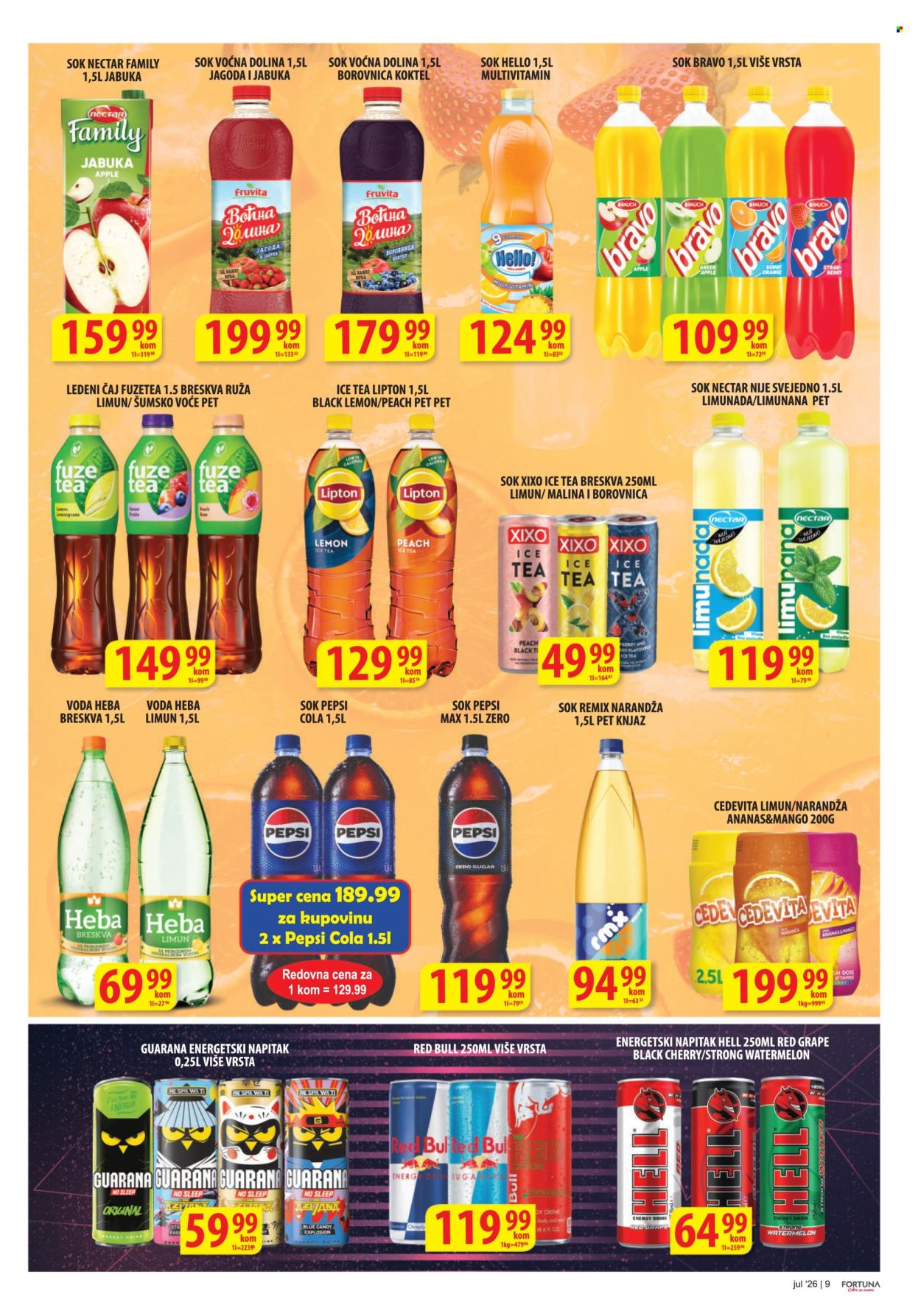 Fortuna Market katalog - 08.07.2026 - 31.07.2026. Stranica 9