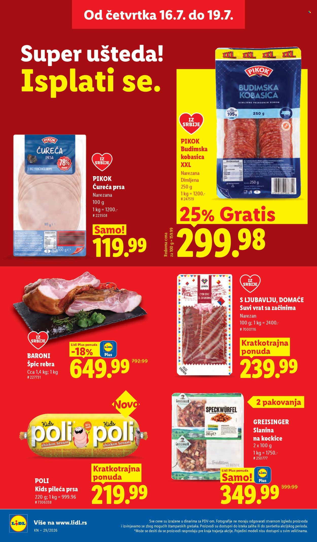 Lidl katalog - 16.07.2026 - 22.07.2026. Stranica 28