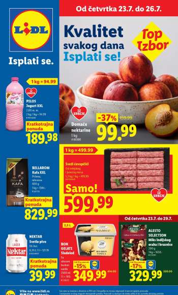 Lidl katalog - 23.07.2026 - 29.07.2026.