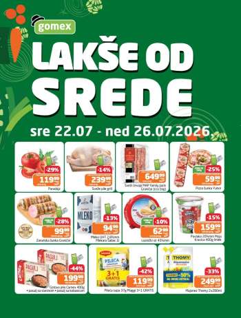 Gomex katalog - 22.07.2026 - 26.07.2026.