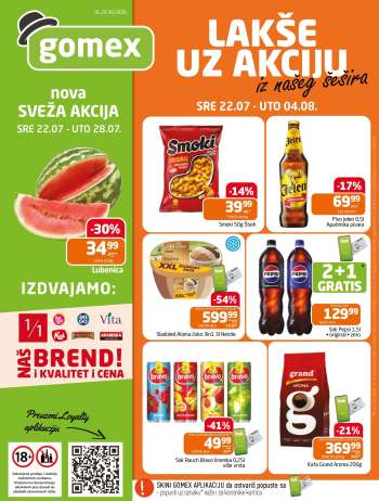 Gomex katalog - 22.07.2026 - 04.08.2026.