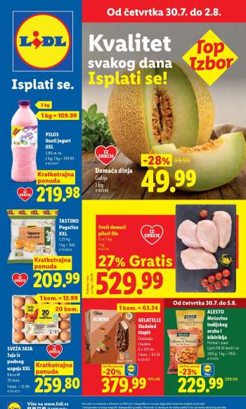 Lidl katalog - 30.07.2026 - 05.08.2026.