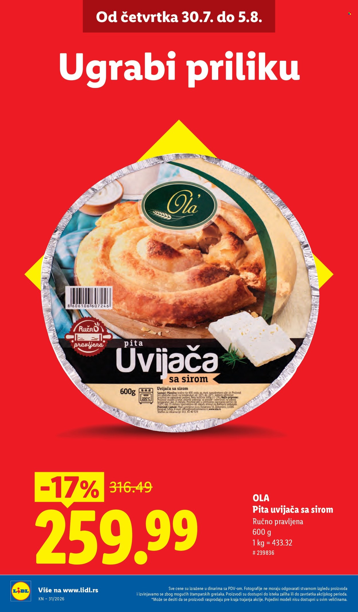 Lidl katalog - 30.07.2026 - 05.08.2026. Stranica 6