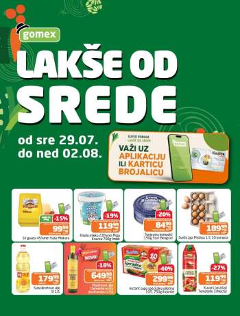 Gomex katalog - 29.07.2026 - 02.08.2026.