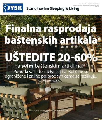 JYSK katalog - 29.07.2026 - 01.09.2026.