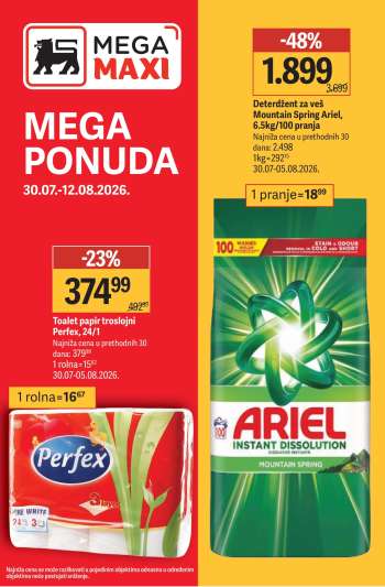 Mega Maxi katalog - 30.07.2026 - 12.08.2026.