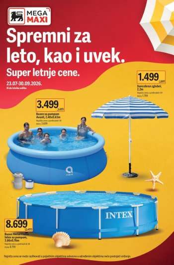 Mega Maxi katalog - 23.07.2026 - 30.09.2026.