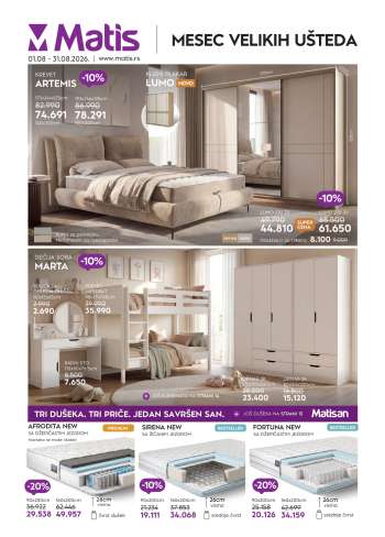 Matis katalog - 01.08.2026 - 31.08.2026.
