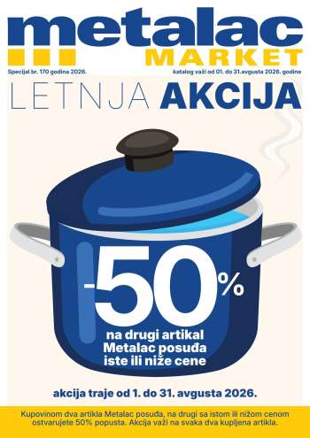 Metalac Market katalog - 01.08.2026 - 31.08.2026.
